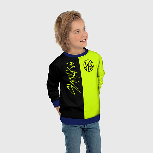 Детский свитшот Stray Kids / 3D-Синий – фото 3