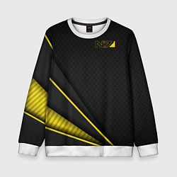 Свитшот детский Mass Effect N7, цвет: 3D-белый