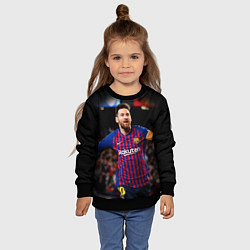Свитшот детский Месси, цвет: 3D-черный — фото 2