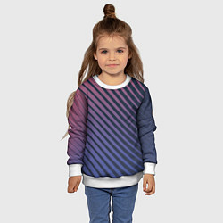 Свитшот детский Геометрические лучи, цвет: 3D-белый — фото 2