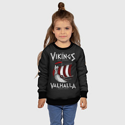 Свитшот детский Vikings Valhalla, цвет: 3D-черный — фото 2