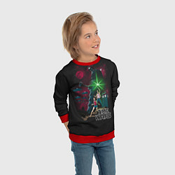 Свитшот детский Time Wars, цвет: 3D-красный — фото 2