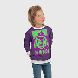 Свитшот детский Oh my good!!, цвет: 3D-белый — фото 2