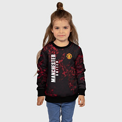 Свитшот детский Manchester United, цвет: 3D-черный — фото 2