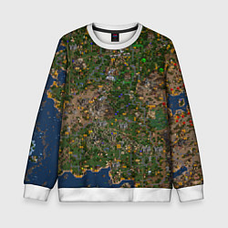 Детский свитшот Карта в Heroes 3