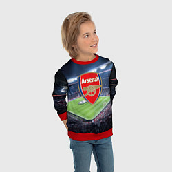 Свитшот детский FC Arsenal, цвет: 3D-красный — фото 2