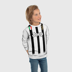 Свитшот детский Juventus home 20-21, цвет: 3D-белый — фото 2
