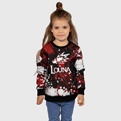Свитшот детский Louna, цвет: 3D-черный — фото 2