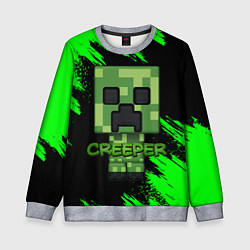 Свитшот детский MINECRAFT CREEPER, цвет: 3D-меланж