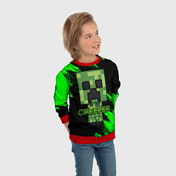 Свитшот детский MINECRAFT CREEPER, цвет: 3D-красный — фото 2