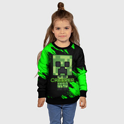 Свитшот детский MINECRAFT CREEPER, цвет: 3D-черный — фото 2