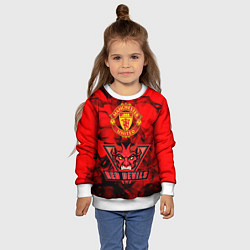Свитшот детский Manchester United, цвет: 3D-белый — фото 2