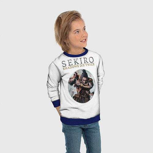 Детский свитшот Sekiro / 3D-Синий – фото 3