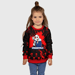 Свитшот детский UNDERTALE, цвет: 3D-красный — фото 2