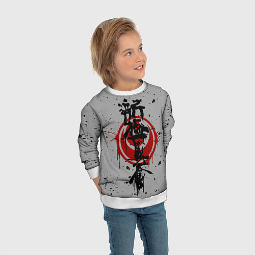 Детский свитшот Синкёкусинкай каратэ - до / 3D-Белый – фото 3
