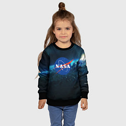 Свитшот детский NASA, цвет: 3D-черный — фото 2