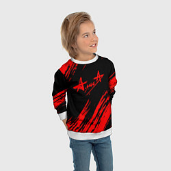 Свитшот детский АлисА, цвет: 3D-белый — фото 2