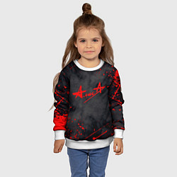 Свитшот детский АлисА, цвет: 3D-белый — фото 2