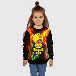 Свитшот детский Brawl Stars SALLY LEON, цвет: 3D-черный — фото 2