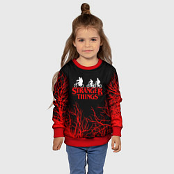 Свитшот детский STRANGER THINGS, цвет: 3D-красный — фото 2