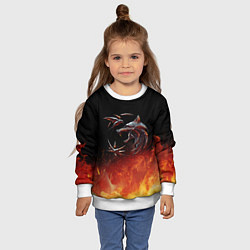 Свитшот детский Ведьмак сериал, цвет: 3D-белый — фото 2