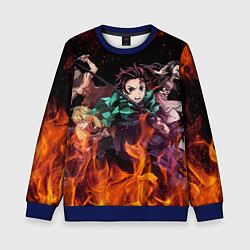 Свитшот детский KIMETSU NO YAIBA, цвет: 3D-синий