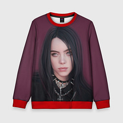 Свитшот детский BILLIE EILISH, цвет: 3D-красный