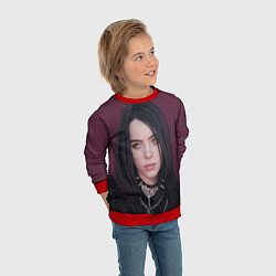 Свитшот детский BILLIE EILISH, цвет: 3D-красный — фото 2