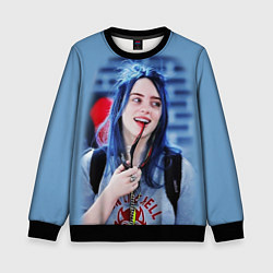 Свитшот детский BILLIE EILISH, цвет: 3D-черный