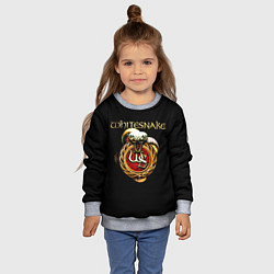 Свитшот детский Whitesnake, цвет: 3D-меланж — фото 2