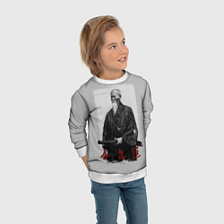 Свитшот детский Морихэй Уэсиба, цвет: 3D-белый — фото 2