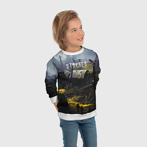 Детский свитшот СТАЛКЕР / 3D-Белый – фото 3