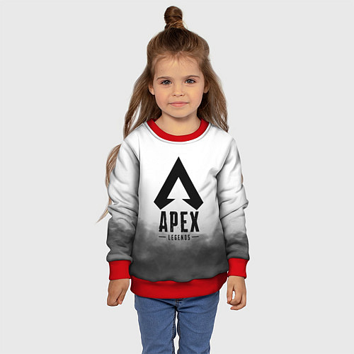 Детский свитшот APEX LEGENDS / 3D-Красный – фото 4