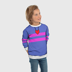 Свитшот детский UNDERTALE FRISK ФРИСК, цвет: 3D-белый — фото 2