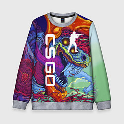 Свитшот детский CS GO HYPERBEAST, цвет: 3D-меланж