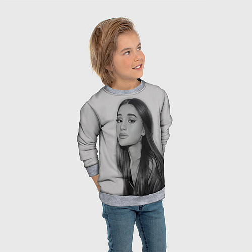 Детский свитшот Ariana Grande Ариана Гранде / 3D-Меланж – фото 3