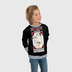Свитшот детский Лева Толстой, цвет: 3D-меланж — фото 2