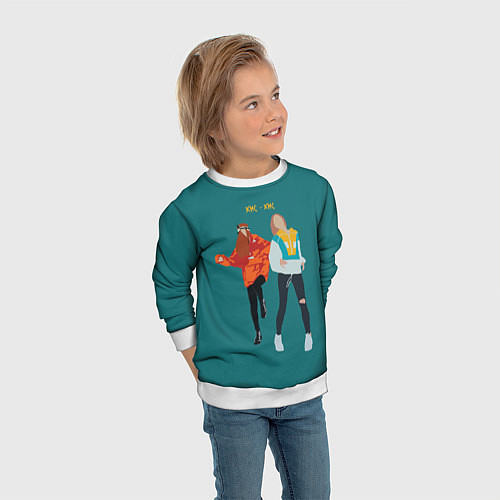 Детский свитшот Кис-кис / 3D-Белый – фото 3