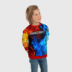 Свитшот детский MINECRAFT, цвет: 3D-красный — фото 2