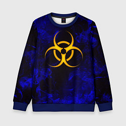 Свитшот детский BIOHAZARD, цвет: 3D-синий