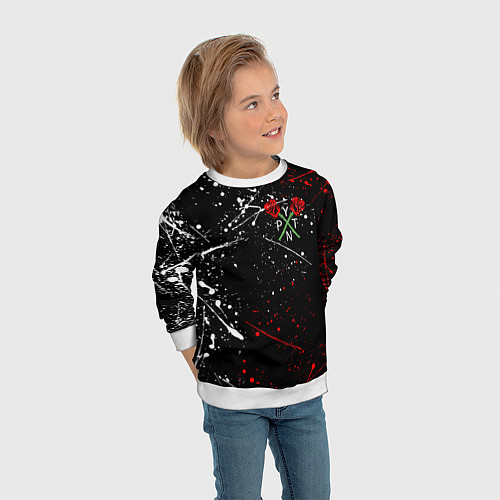 Детский свитшот Payton Moormeier: TikTok / 3D-Белый – фото 3