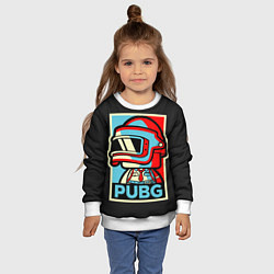Свитшот детский PUBG, цвет: 3D-белый — фото 2