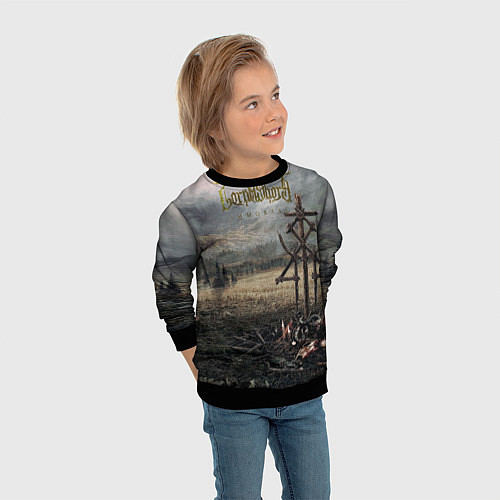 Детский свитшот Lorna Shore - Immortal / 3D-Черный – фото 3