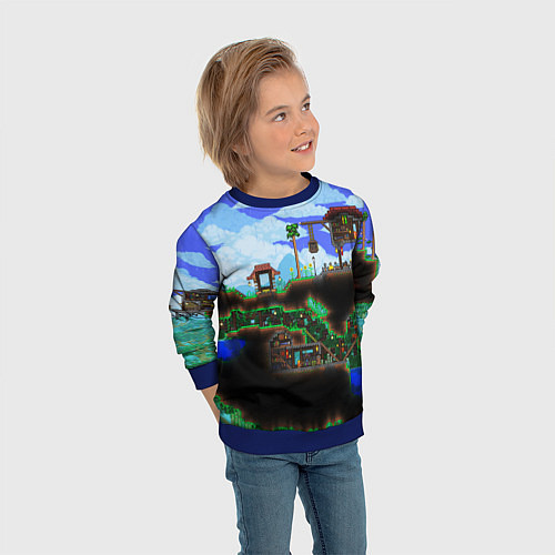 Детский свитшот TERRARIA EXCLUSIVE / 3D-Синий – фото 3
