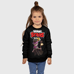 Свитшот детский Мортис Brawl Stars, цвет: 3D-черный — фото 2