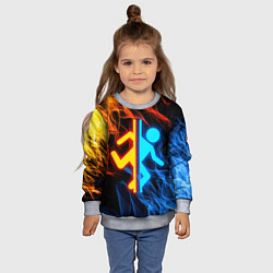Свитшот детский PORTAL, цвет: 3D-меланж — фото 2