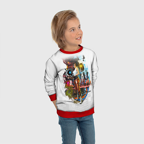 Детский свитшот PORTAL / 3D-Красный – фото 3
