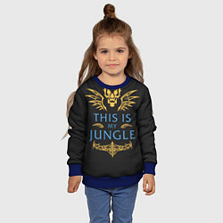 Свитшот детский This is my Jungle, цвет: 3D-синий — фото 2