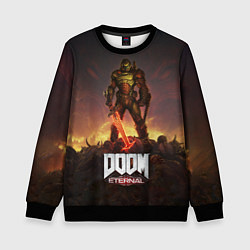 Свитшот детский DOOM ETERNAL, цвет: 3D-черный