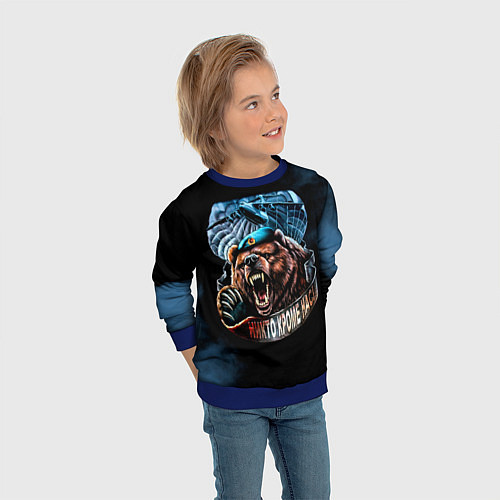 Детский свитшот Никто кроме нас / 3D-Синий – фото 3